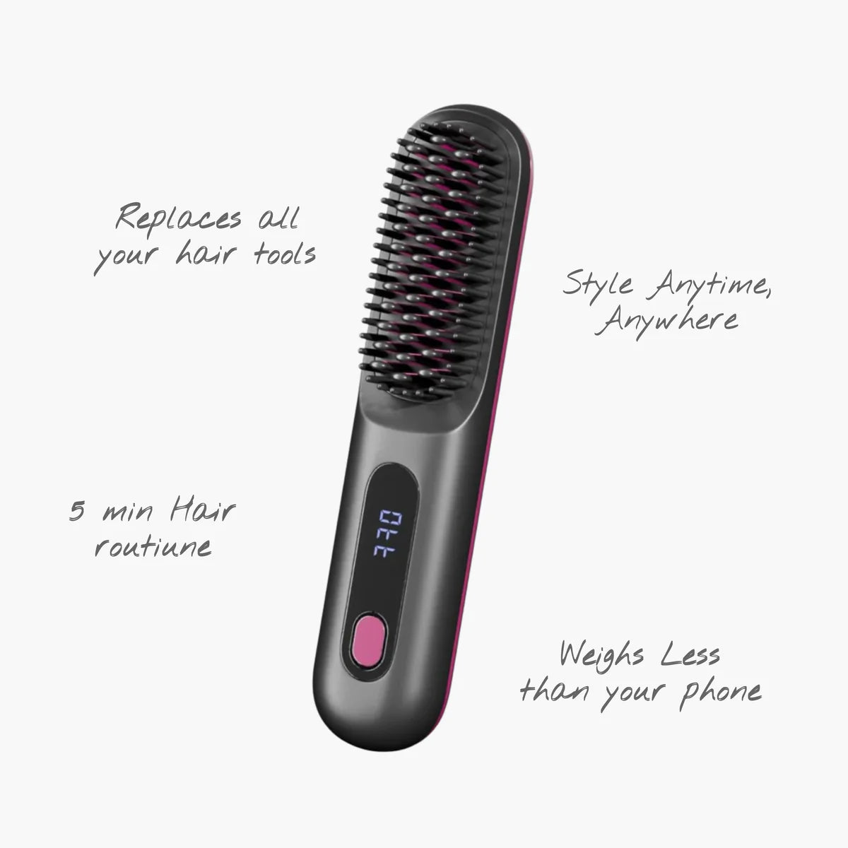 Portable Hair Straightening Brush