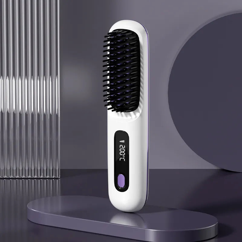Portable Hair Straightening Brush
