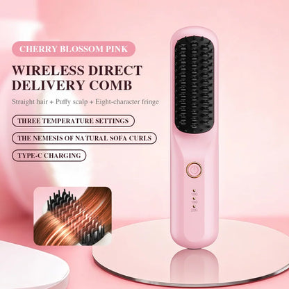 Portable Ionic Hair Straightening Brush