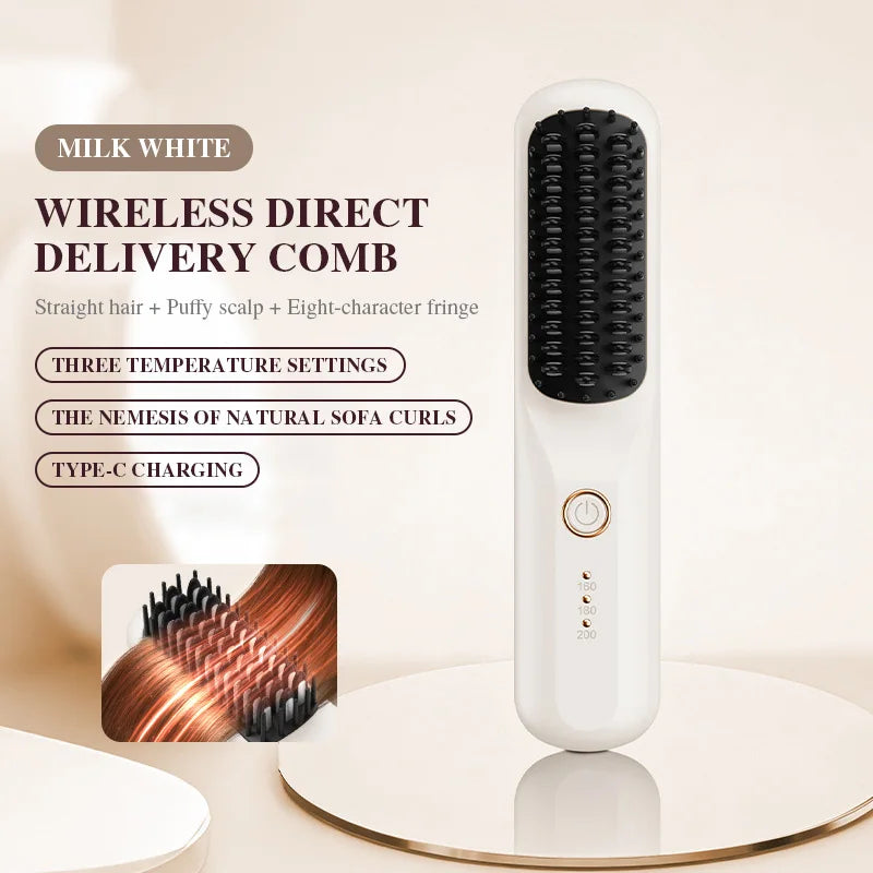 Portable Ionic Hair Straightening Brush
