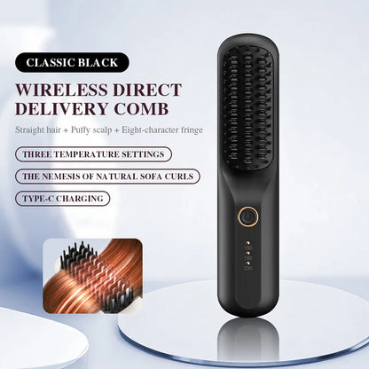 Portable Ionic Hair Straightening Brush