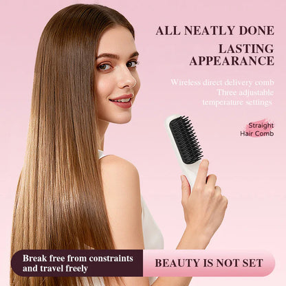 Portable Ionic Hair Straightening Brush