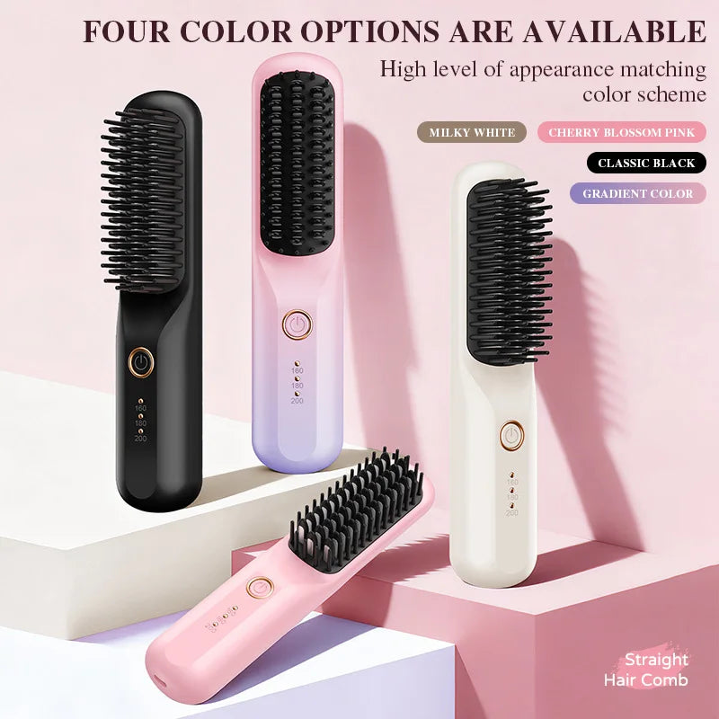 Portable Ionic Hair Straightening Brush