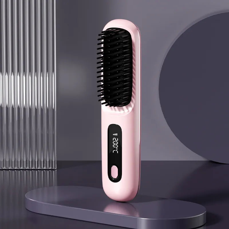 Portable Hair Straightening Brush