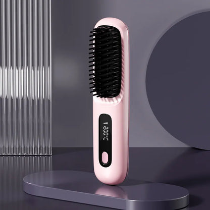 Portable Hair Straightening Brush